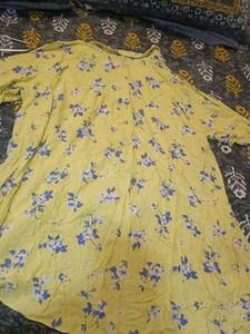 Yellow Floral Print Shirt