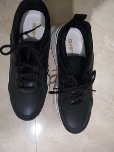 Black Platform Sneakers