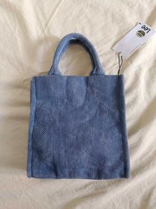 Stylish Blue Denim Tote Bag