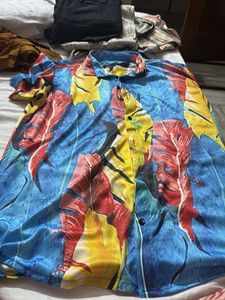 Vibrant Tropical Print Shirt