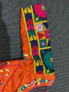 Beautiful orange &amp; Purple Lehenga Choli Set