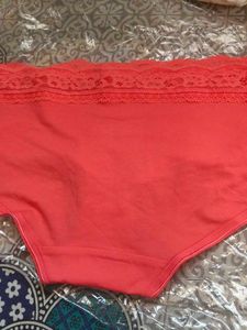 Coral Lace Trim Panties