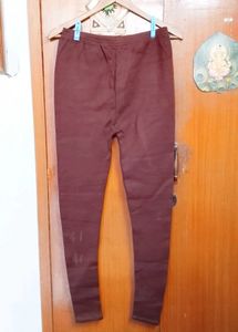 Brand New woollen STRETCH Maroon pajami
