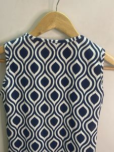 Stylish Geometric Print Sleeveless Dress
