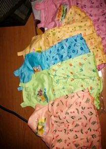 Girls Frock And Shorts Set -5 Pcs Pack