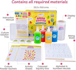 FundooLabs® Alphabet & Numbers Aqua Squish Kit