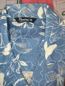 New with tag Blue Short Sleeve Button-Up Shirt