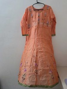 size xl  peach kurti