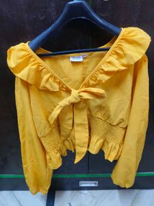 Stylish yellow top
