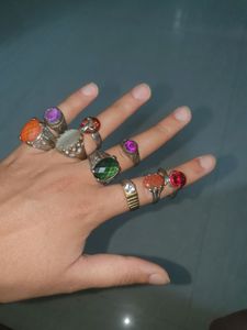 VAASTU RINGS COMBO ALONG WITH ONE MALA FREEE