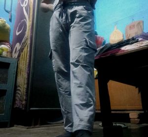 Men's Grey Cargo Pants