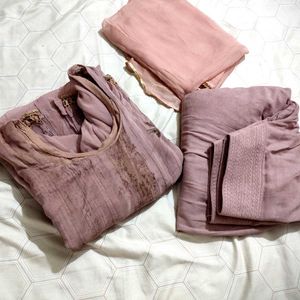 🥰 Mauve Shiny Salwar Suit