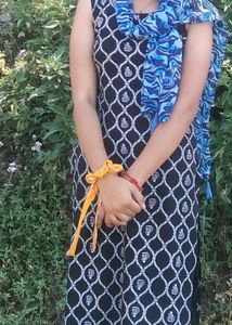 Elegant Black Printed Kurta