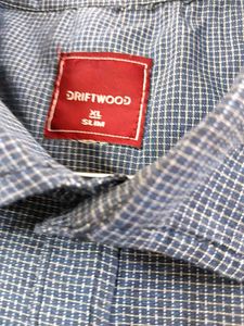 Driftwood Men's Blue Short Sleeve Button-Up Shirt