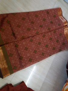 Cotton Saree With Stitched Blouse