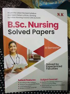 Bsc Nursing Third Semester Solved Paper