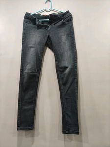 Charcoal Black Monkey Wash Jeans
