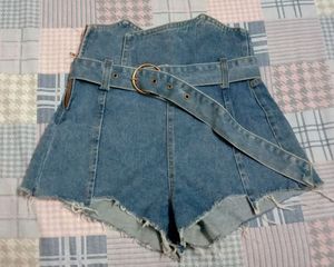 Korean Denim Skorts