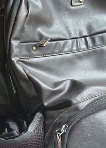 Stylish Brown Faux Leather Backpack