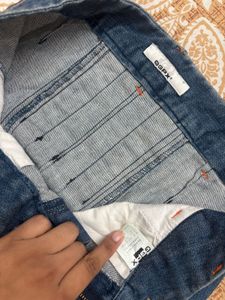 Blue Denim Mini Skirt