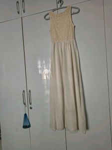 Elegant Lace Top Maxi Dress