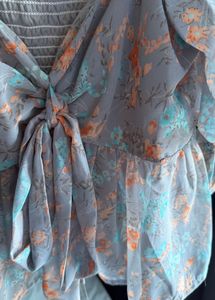Floral Puff Sleeve Blouse