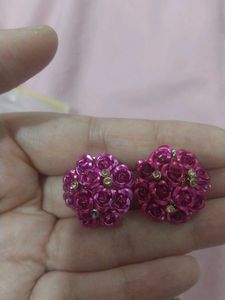 Y2K Style Floral Stud Earrings