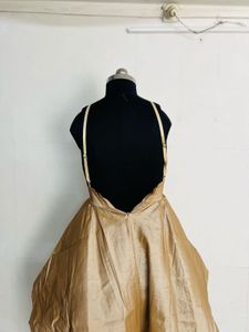 Golden High-Low Dress