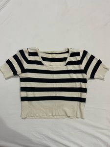 Striped Short Sleeve Top