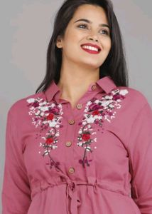 Casual Regular Sleeves Embroidered Women Top