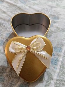 combo of 2 Gold Heart Jewelry Box