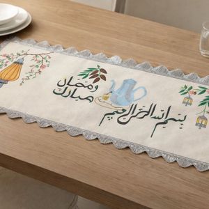 Brand new Handpainted Ramadan Mubarak Table Runner