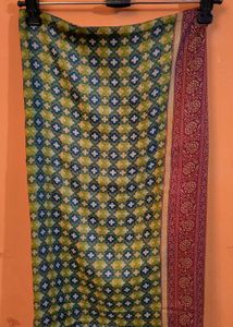 SEMI- WOOLEN GREEN KURTA SET WITH DUPATTA