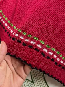 Cozy Red Knit Sweater