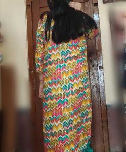 Vibrant Geometric Print Kurta