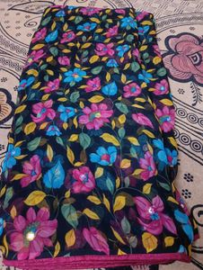 100% Pure Georgette Saree