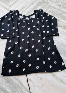 Black Printed Kurta