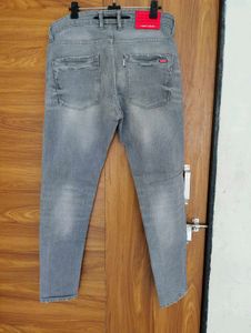 Men's Grey Slim Fit Jeans