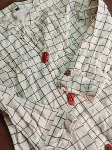 Casual Checked Kurta