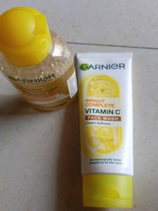 Garnier Vitamin C Face Wash & Micellar Water