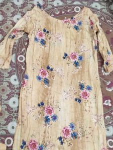 Floral Print Kurta &amp; Bottom Set