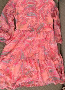 Chic Paisley Print Mini Dress