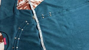 New Kashmiri Peacock Color Kurta