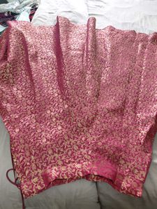 Maroon Brocade Lehenga Skirt