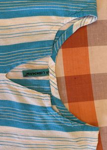 LOOKMARK Blue &amp; White Kurta(without pants)| Size S