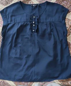 solid blue women top.