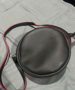 Round Black Crossbody Bag