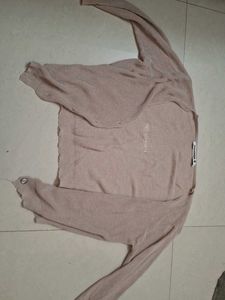 Cream Button-Up Cardigan