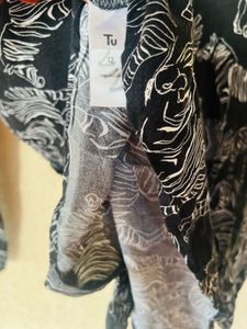 Black &amp; White Zebra Print Blouse