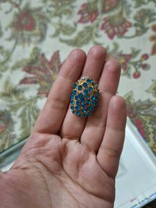 Sparkling Blue Stone Ring